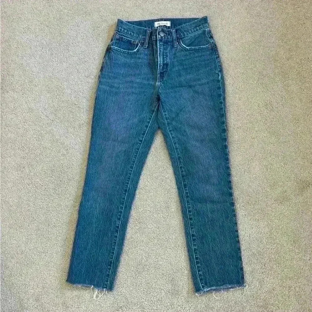 Madewell the mid-rise perfect vintage jean blue jeans in size 25